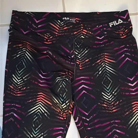 Fila Sport Colorful Running Pants Sz Medium - Picture 2 of 6